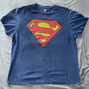 Superman 100% cotton navy blue short sleeve tshirt